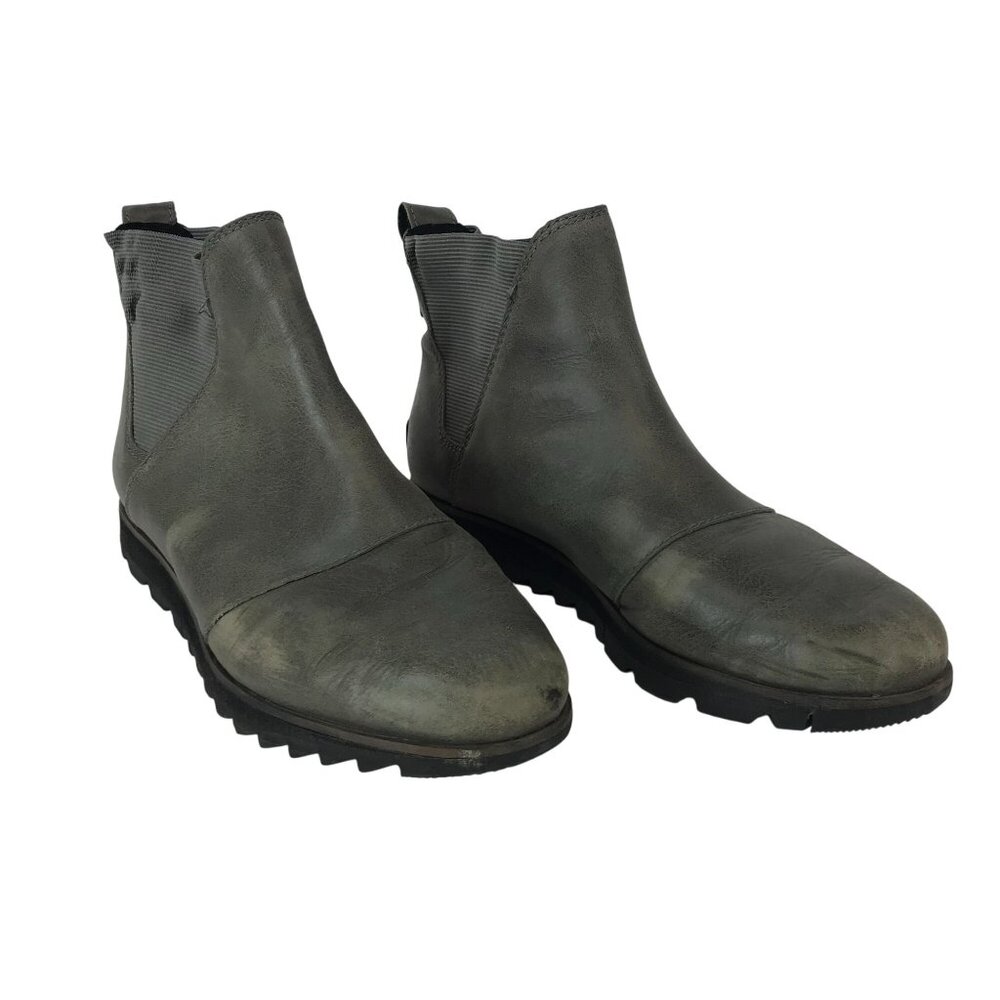 Gray Ankle Boots